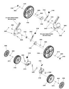 Wheel Group, Hi-Wheel, 4 Point Hoc Diagram and Parts List for 7800907-CE22675HWFC 2012 Briggs and Stratton Lawn Mower